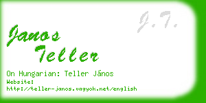 janos teller business card