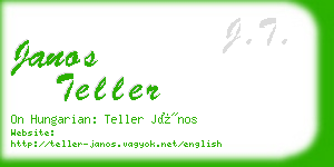 janos teller business card